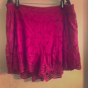 Flirty lace shorts